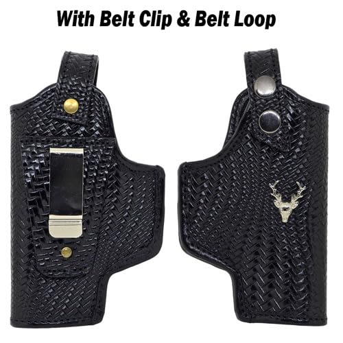 Premium Leather Fox Holster – Fits .45 Champion, 1911 Pistol, Webley .32 Fox and Panther Model