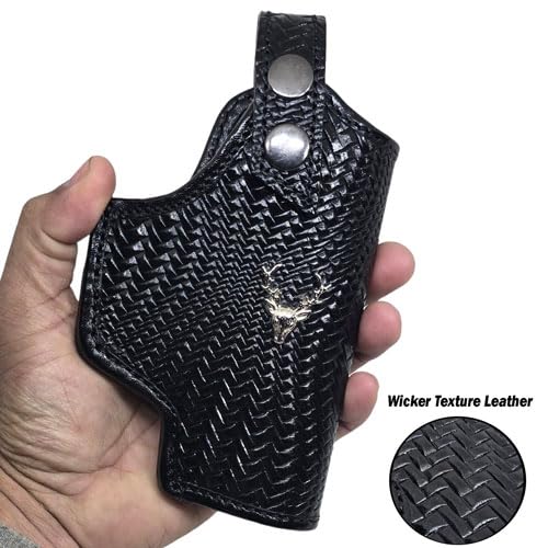 Premium Leather Fox Holster – Fits .45 Champion, 1911 Pistol, Webley .32 Fox and Panther Model