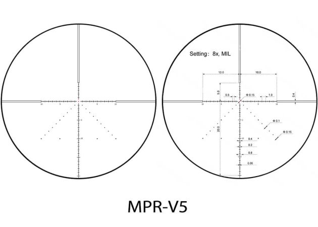 Rifle Scope Vector Optics Veyron IR 2-8x32 SFP MPR-V5